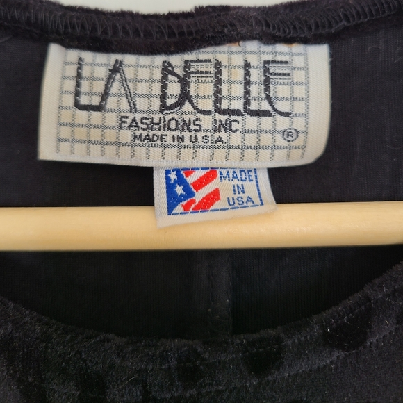 VINTAGE - La belle black velvet dress - Picture 8 of 9